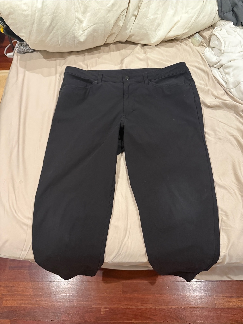 lululemon athletica Black Slim Straight Chinos
